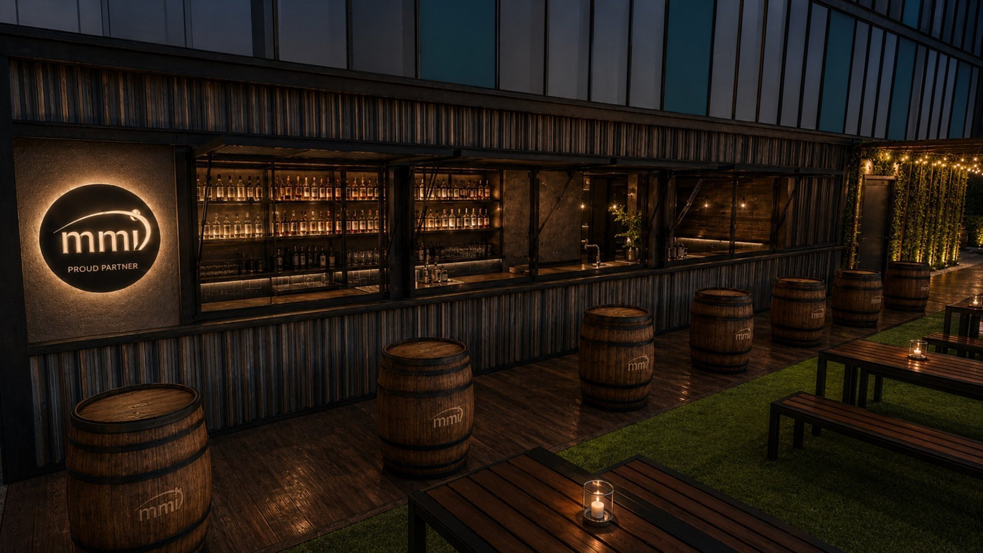The Main Bar — concept render of The Yard Social