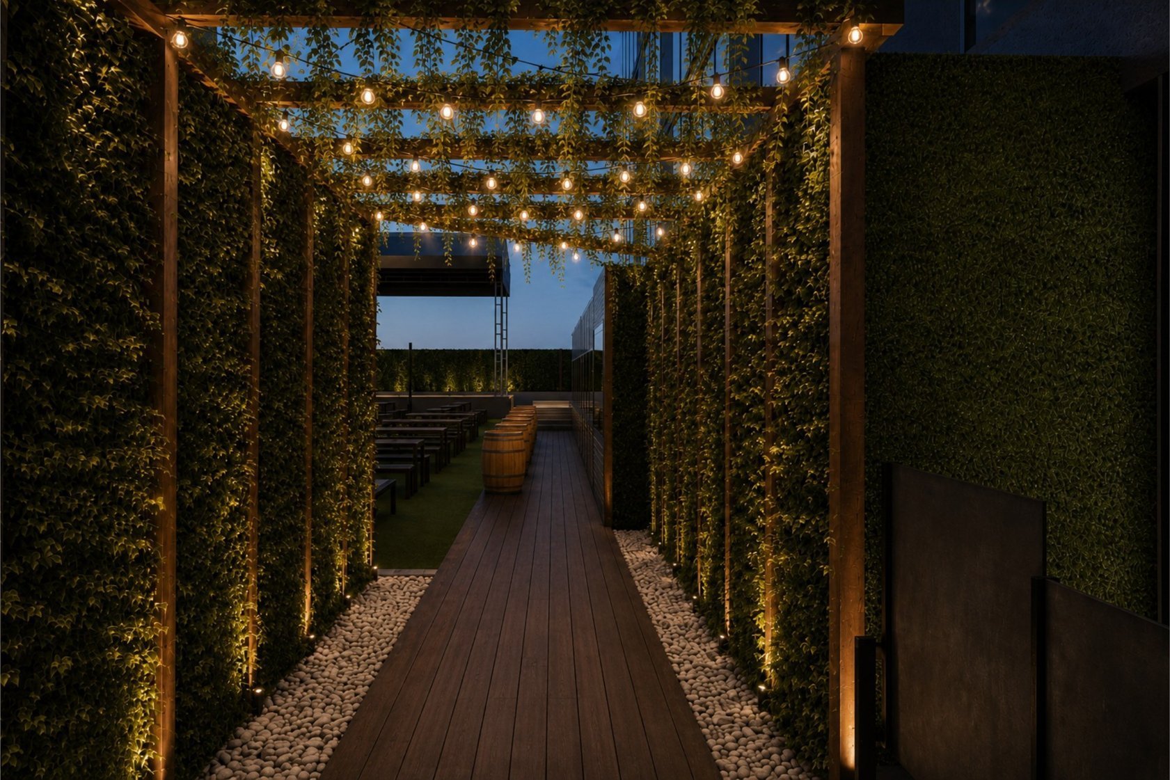 Walkway into the yard