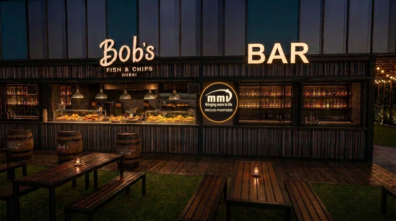Fish and chips served at Bob's Fish & Chips at The Yard Social